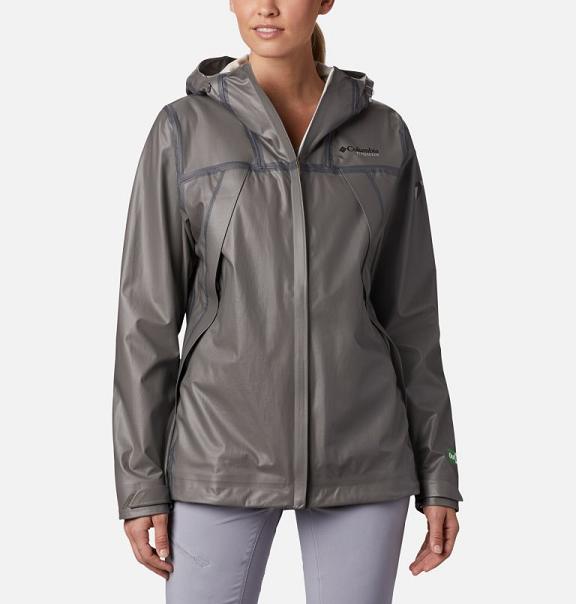 Columbia OutDry Ex Rain Jacket Grey For Women's NZ48367 New Zealand